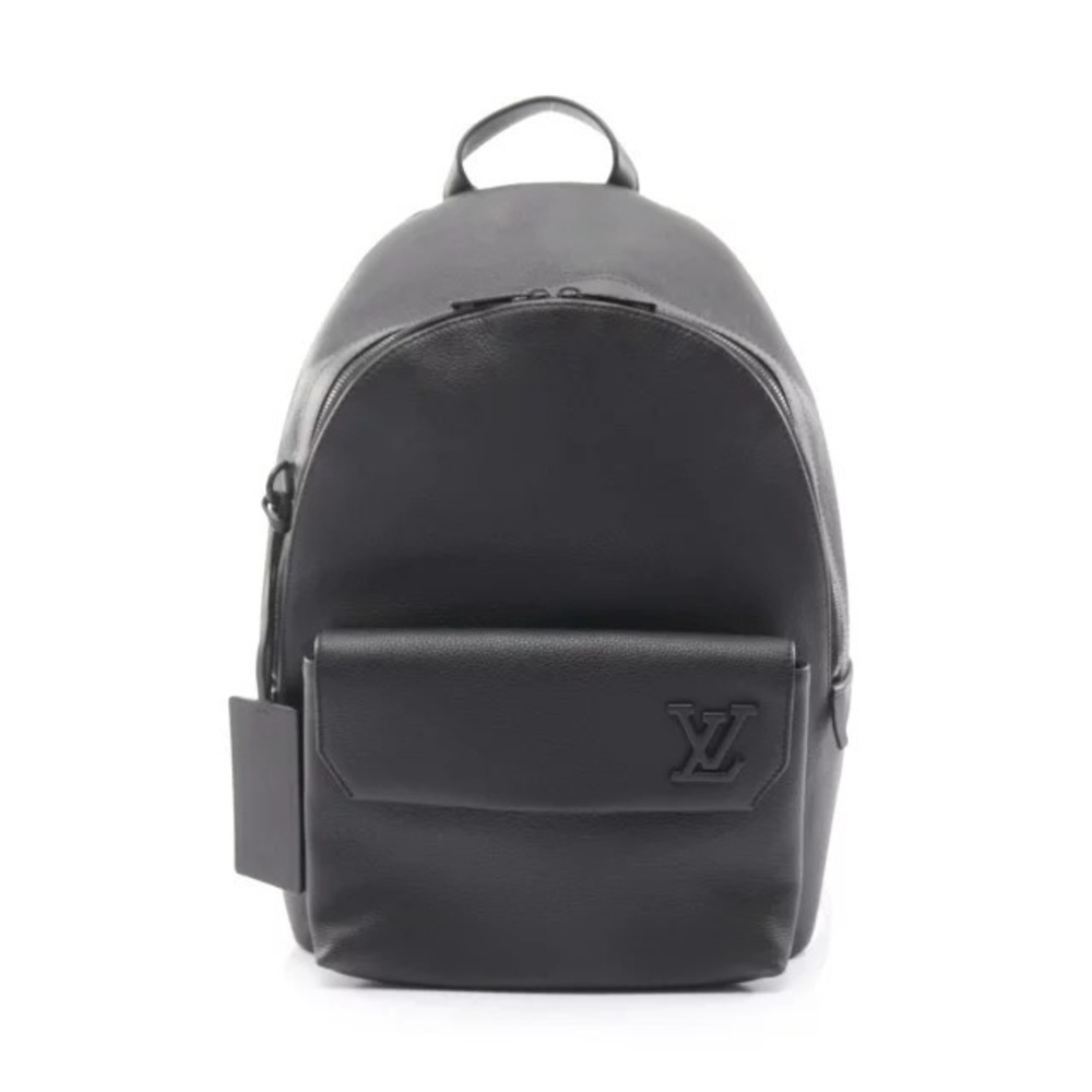 Louis Vuitton Take LV Aerogram Backpack Rucksack Bag Grain Leather Noir Black